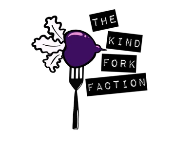 The Kind Fork Face logo: a beet in a fork