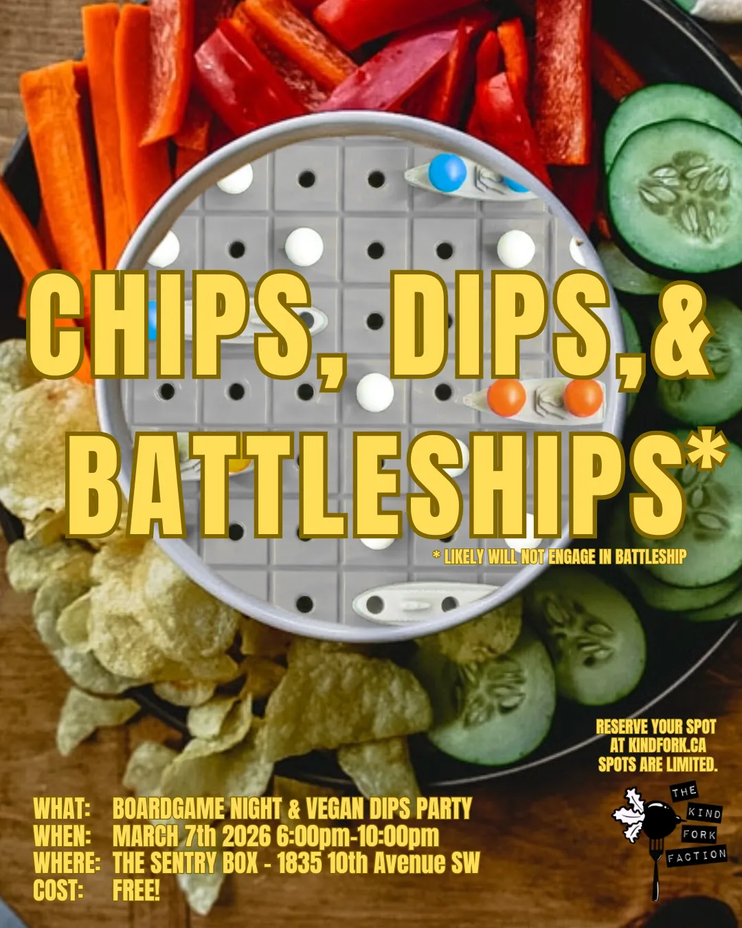 Join us for a boardgame night & vegan dip party